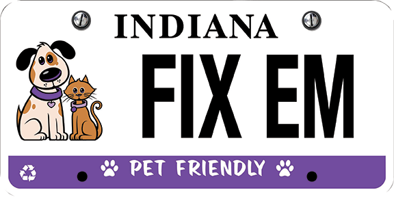 Indiana Spay & Neuter License Plate